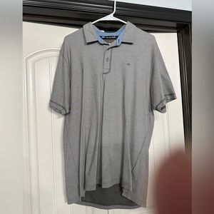 Travis Mathew Solid Gray Polo